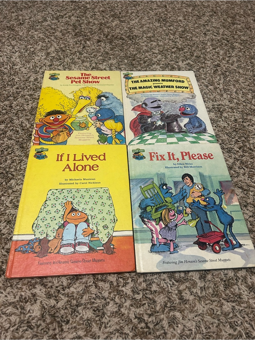 Vintage Sesame Street Book Club - 4 Books